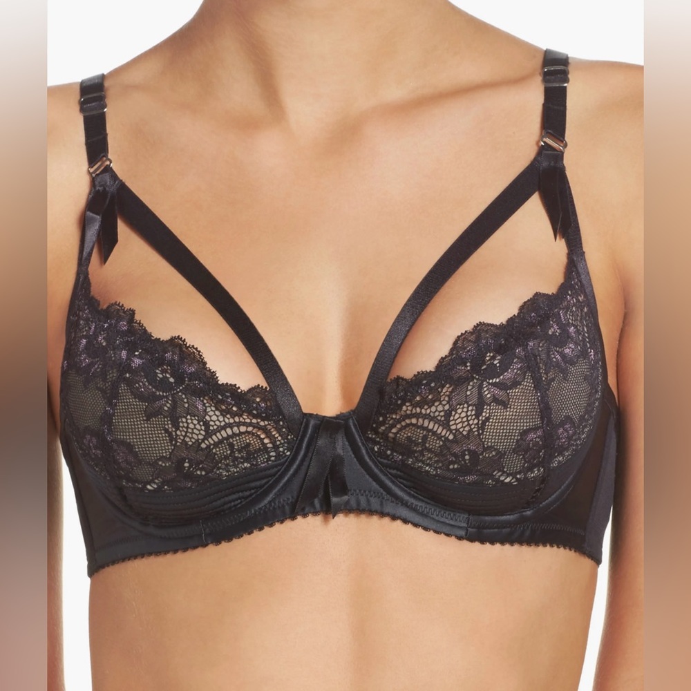 Dita Von Teese Madam X Black Lace Bra NWT 30E